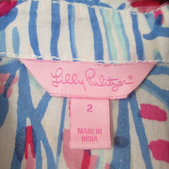 Lilly Pulitzer Red Right Return Button Down Shirt - Picture 4 of 5